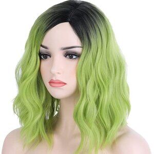 Green Costume Wig